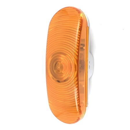 Truck-Lite Super 60, Incandescent, Yellow Oval, 1 Bulb, Front/Park/Turn, 12V, PL-3 60202YP